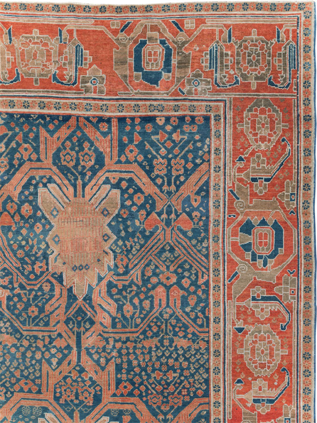 Antique Persian Bakshaish Room Size Carpet, No.30903 - Gss