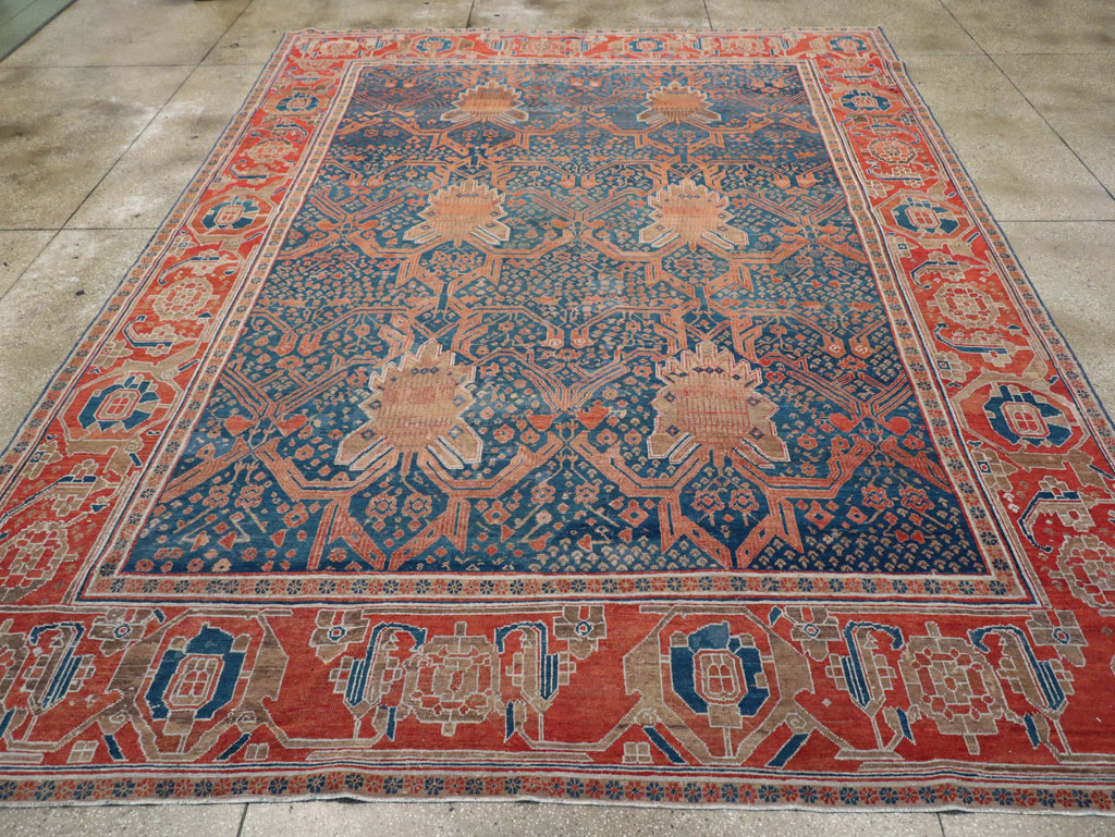 Antique Persian Bakshaish Room Size Carpet, No.30903 - Gss