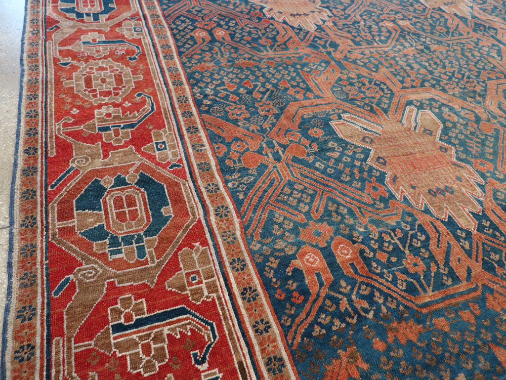 Antique Persian Bakshaish Room Size Carpet, No.30903 - Gss