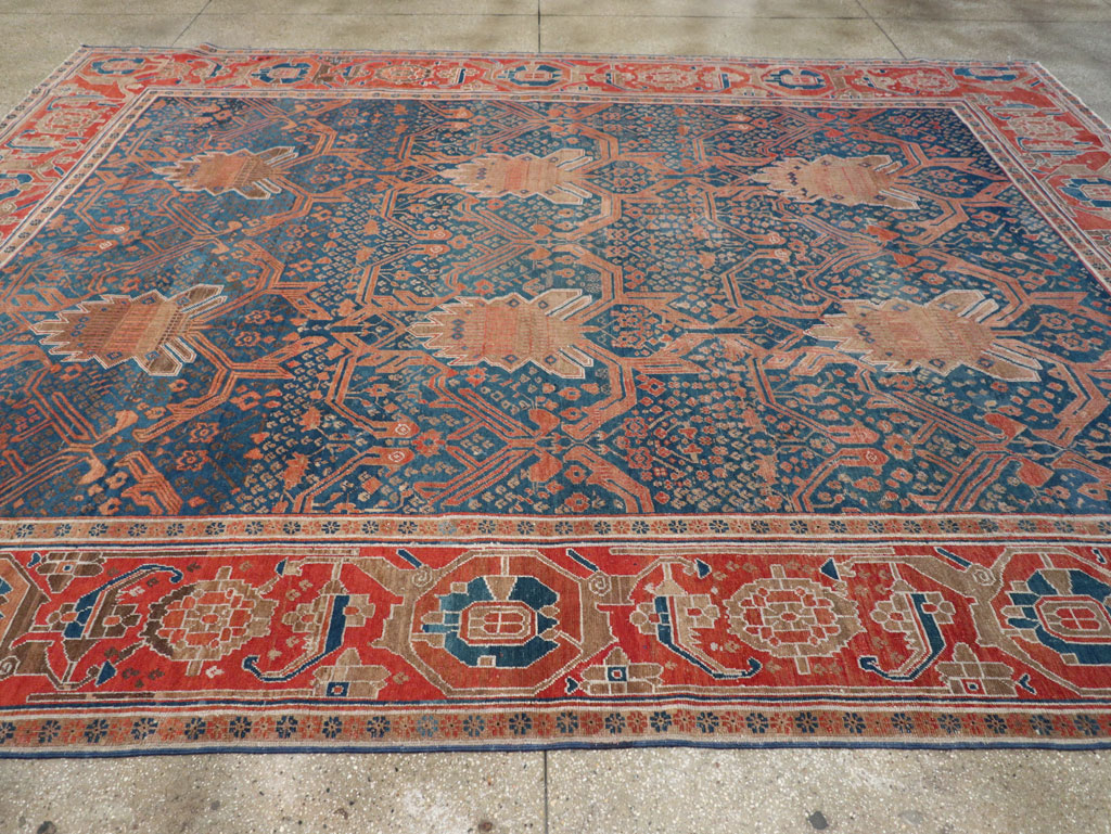 Antique Persian Bakshaish Room Size Carpet, No.30903 - Gss