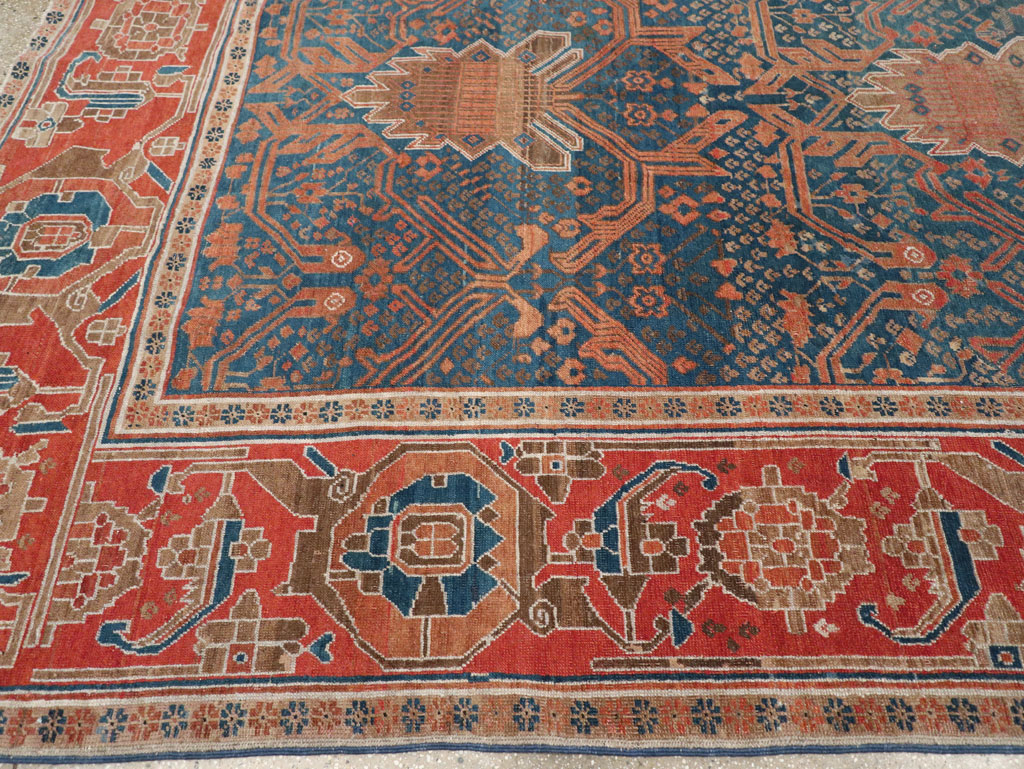 Antique Persian Bakshaish Room Size Carpet, No.30903 - Gss
