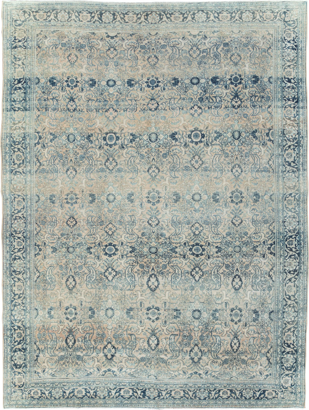 Vintage Persian Bidjar Room Size Carpet, No.30905 - Gss