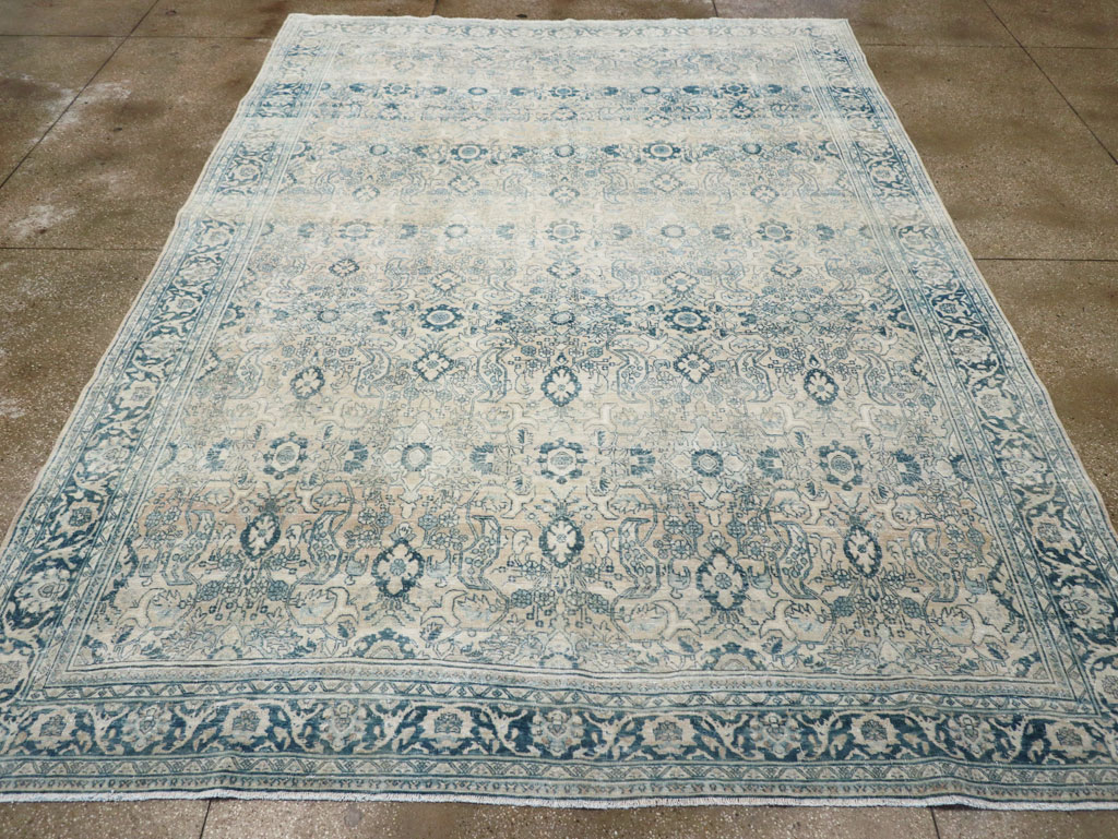 Vintage Persian Bidjar Room Size Carpet, No.30905 - Gss