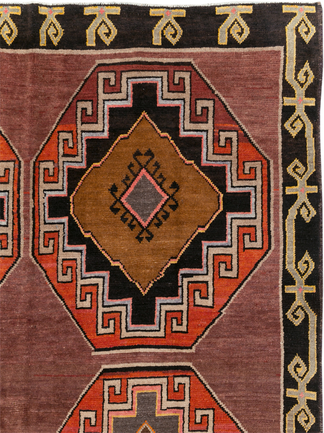 Vintage Turkish Anatolian Tribal Room Size Carpet, No.30907 - Gss