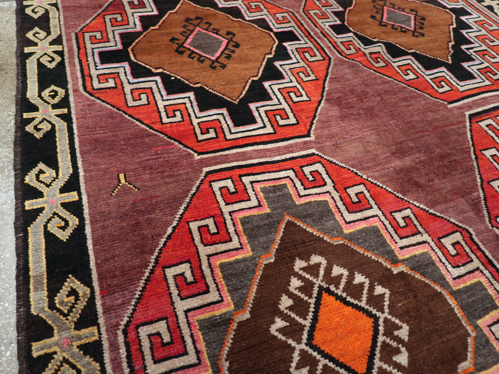 Vintage Turkish Anatolian Tribal Room Size Carpet, No.30907 - Gss