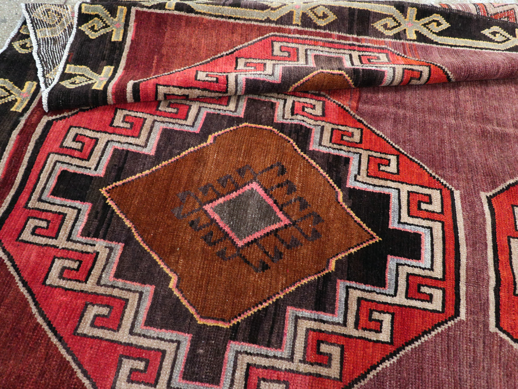 Vintage Turkish Anatolian Tribal Room Size Carpet, No.30907 - Gss