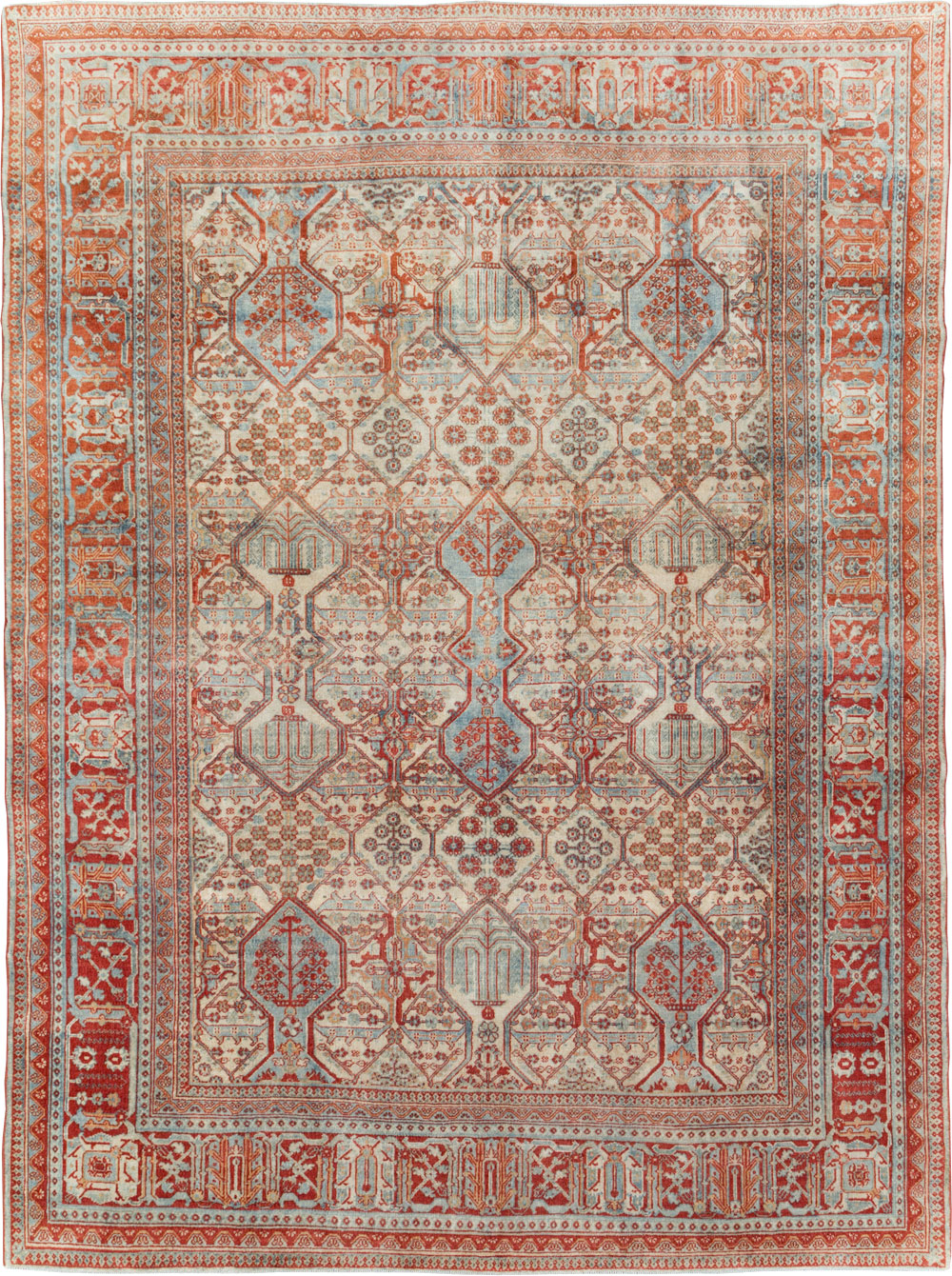 Vintage Persian Joshegan Room Size Carpet, No.30910 - Gss