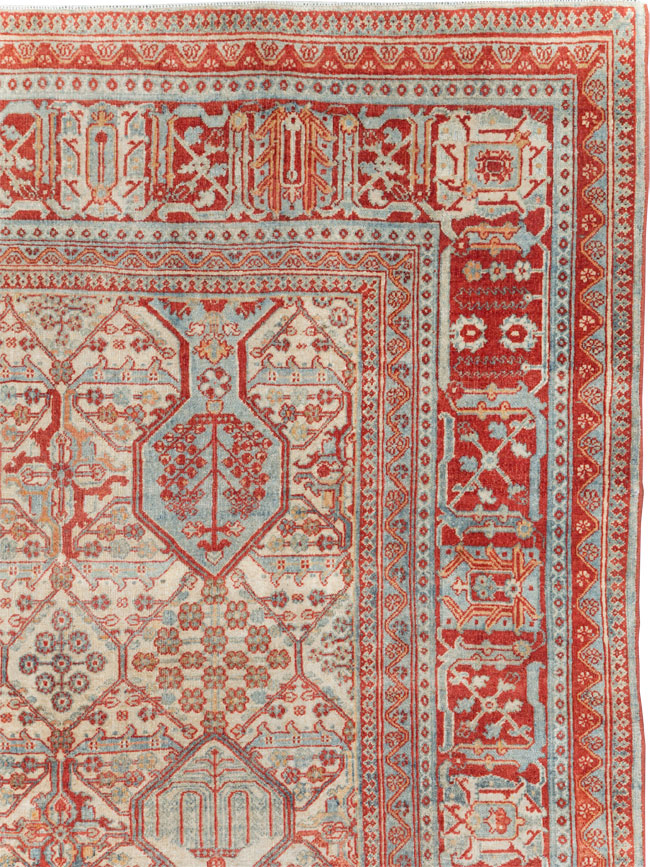 Vintage Persian Joshegan Room Size Carpet, No.30910 - Gss