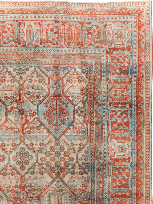 Vintage Persian Joshegan Room Size Carpet, No.30910 - Gss