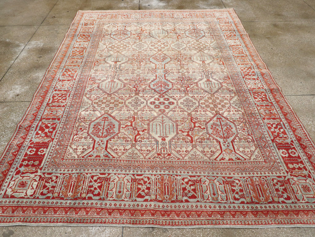 Vintage Persian Joshegan Room Size Carpet, No.30910 - Gss