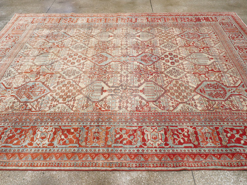 Vintage Persian Joshegan Room Size Carpet, No.30910 - Gss