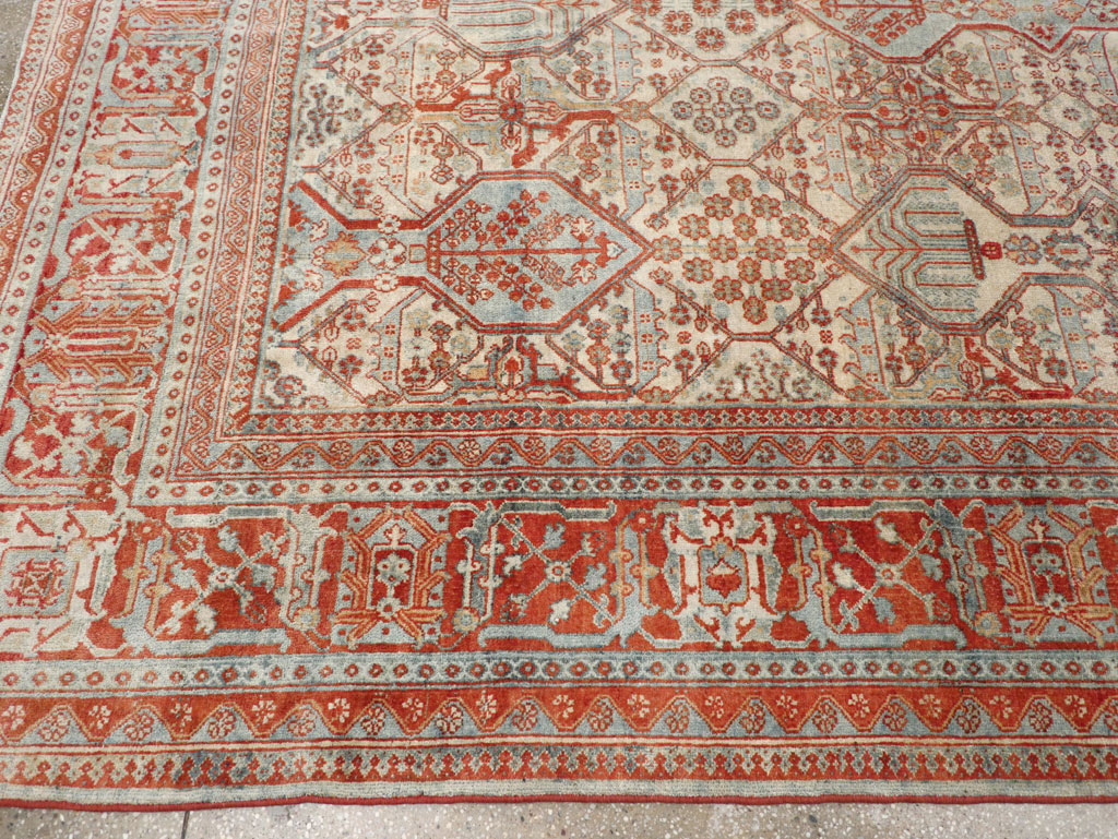Vintage Persian Joshegan Room Size Carpet, No.30910 - Gss