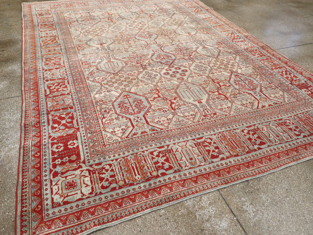 Vintage Persian Joshegan Room Size Carpet, No.30910 - Gss