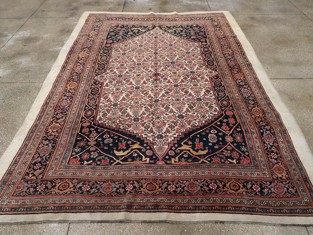 Antique Persian Bidjar Accent Carpet, No.30911 - Gss