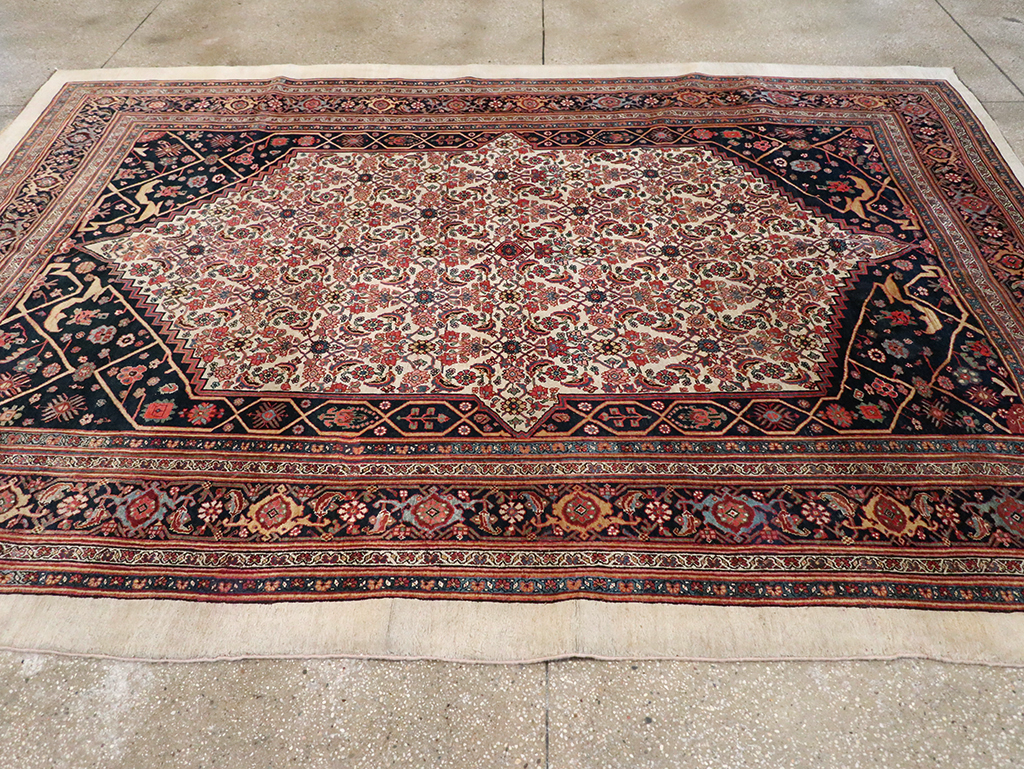 Antique Persian Bidjar Accent Carpet, No.30911 - Gss