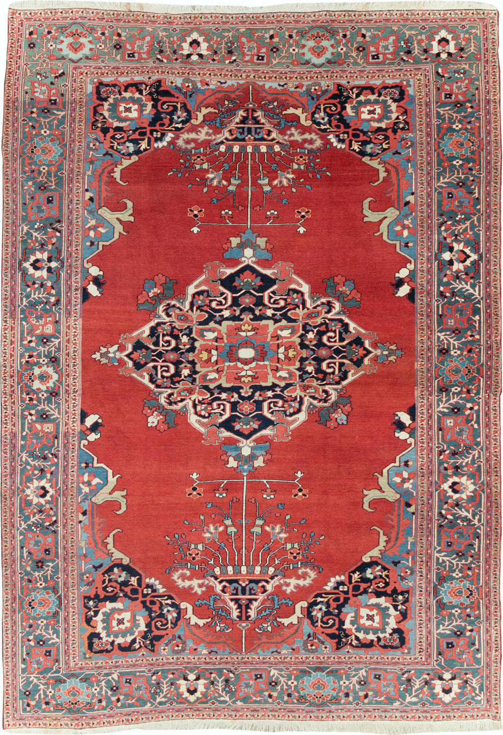 Antique Persian Serapi Room Size Carpet, No.30912 - Gss