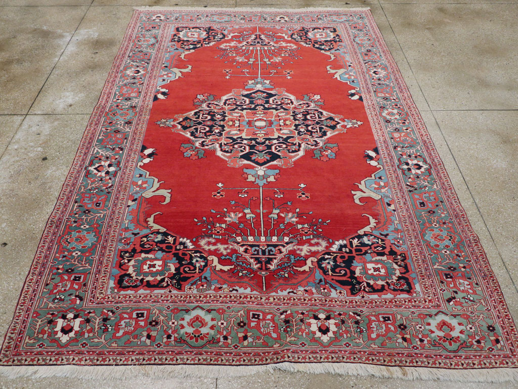Antique Persian Serapi Room Size Carpet, No.30912 - Gss