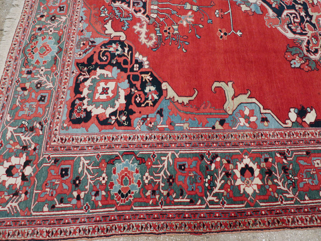 Antique Persian Serapi Room Size Carpet, No.30912 - Gss