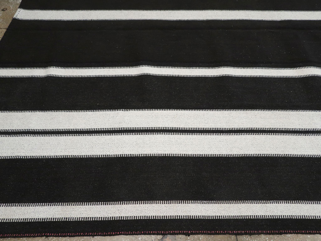 Modern Turkish Flatweave Kilim Large Room Size Carpet, No.30915 - Gss