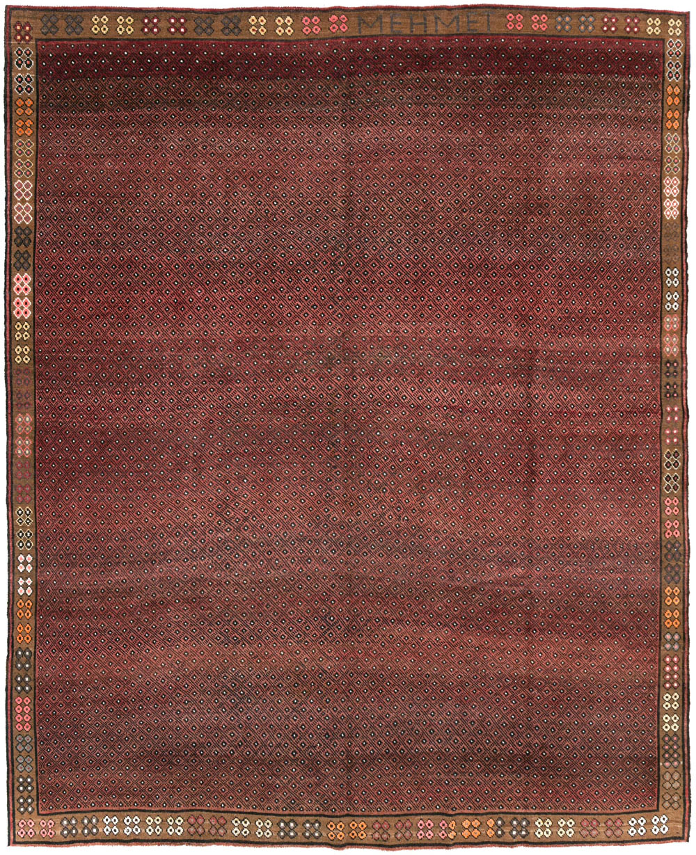 Vintage Turkish Anatolian Small Room Size Carpet, No.30916 - Gss
