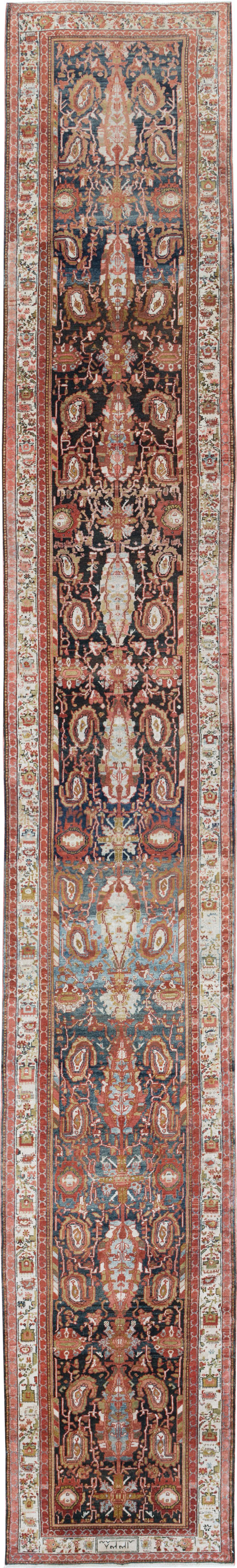Vintage Persian Malayer Runner, No.30923 - Gss