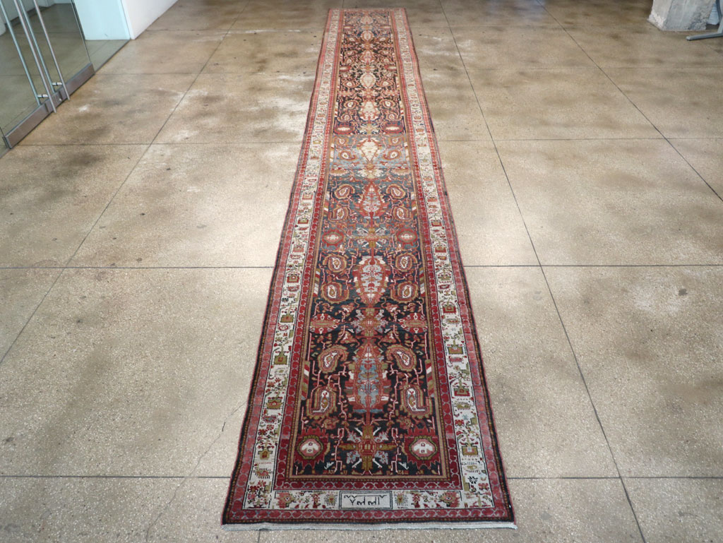 Vintage Persian Malayer Runner, No.30923 - Gss