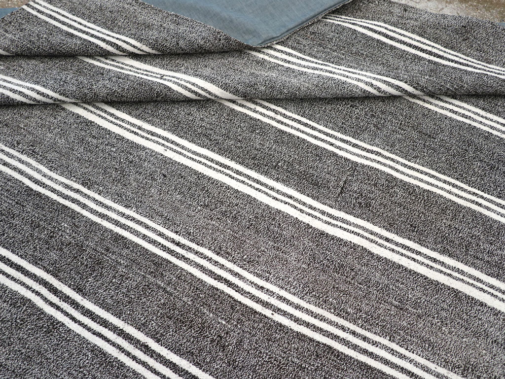 Vintage Turkish Flatweave Kilim Small Room Size Carpet, No.30925 - Gss