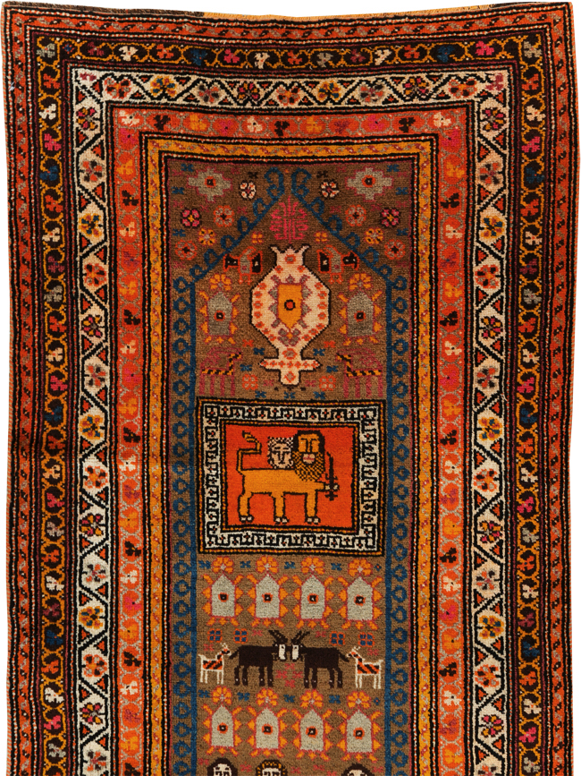 Vintage Anatolian Pictorial Rug, No.30928 - Gss
