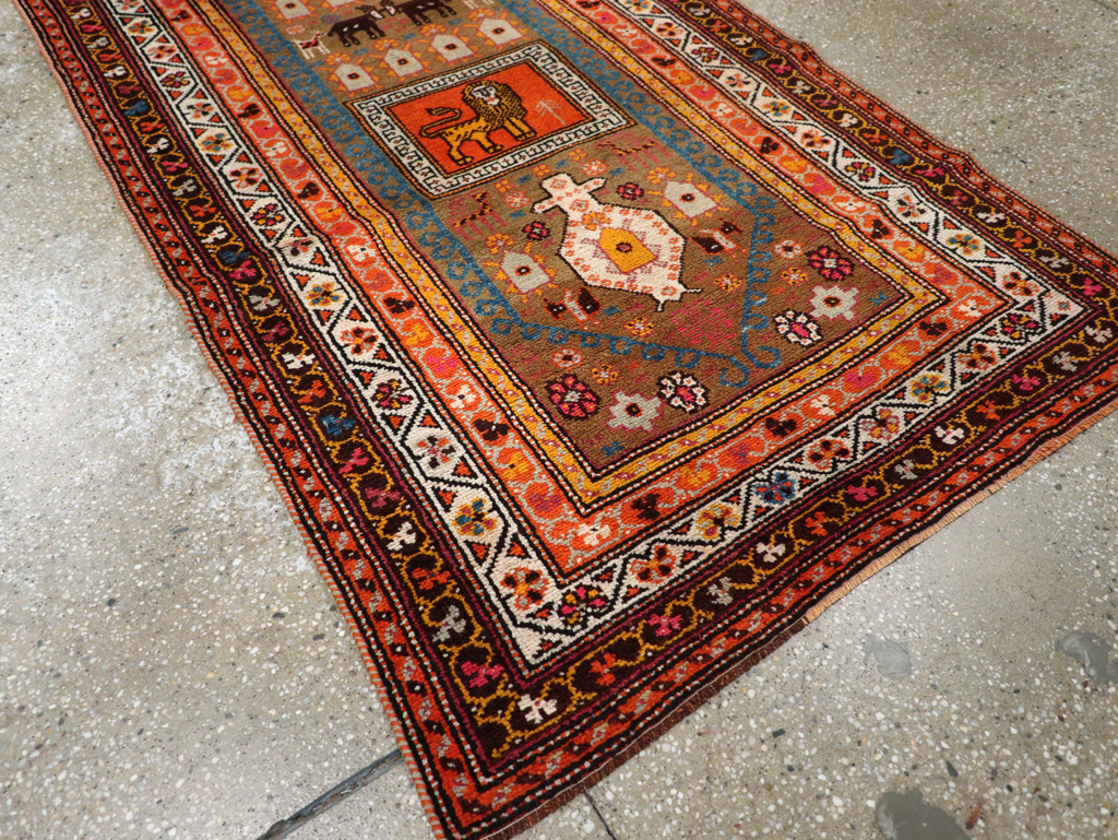 Vintage Anatolian Pictorial Rug, No.30928 - Gss