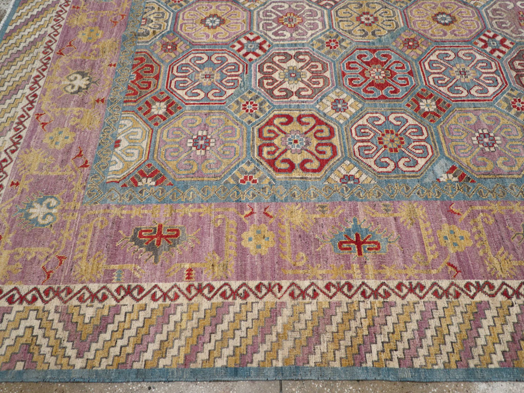 Contemporary East Turkestan Khotan Large Room Size Carpet, No.30930 - Gss