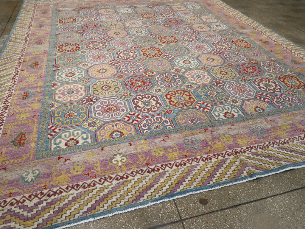 Contemporary East Turkestan Khotan Large Room Size Carpet, No.30930 - Gss