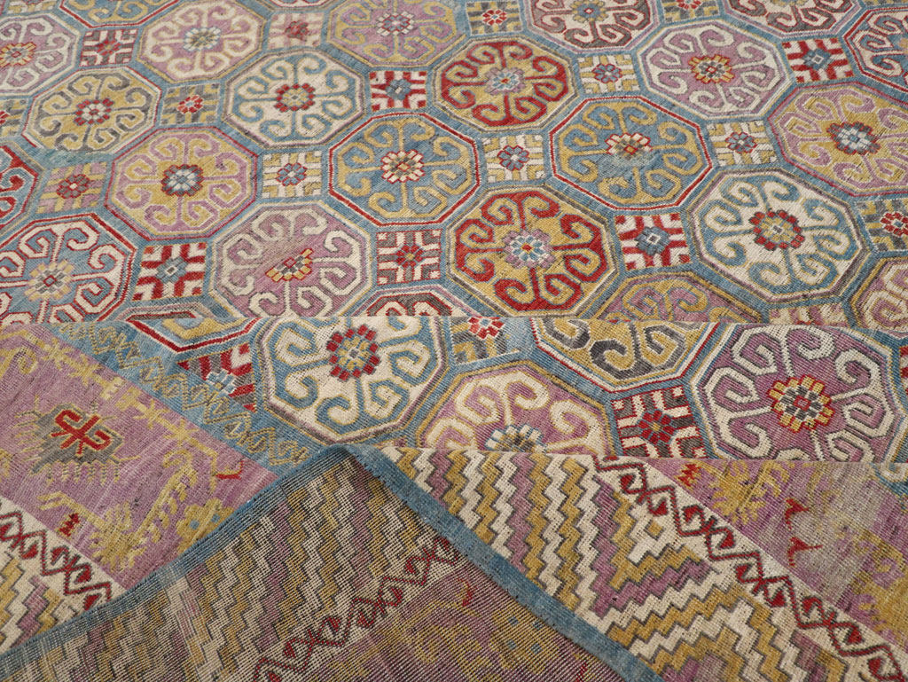 Contemporary East Turkestan Khotan Large Room Size Carpet, No.30930 - Gss