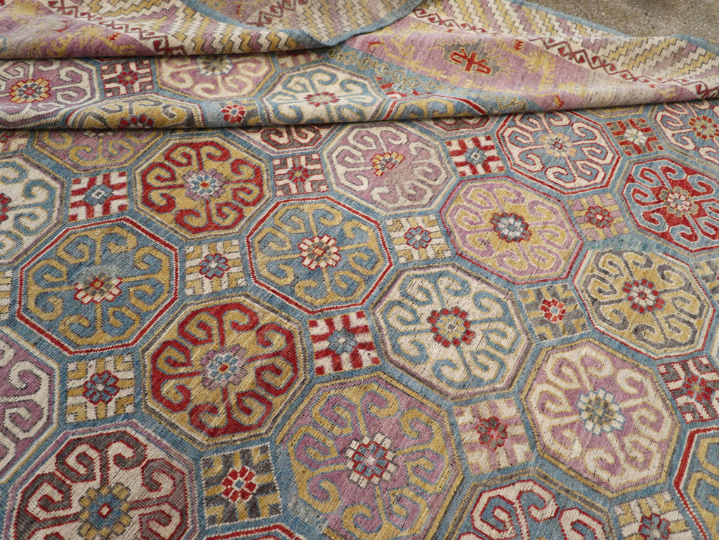 Contemporary East Turkestan Khotan Large Room Size Carpet, No.30930 - Gss