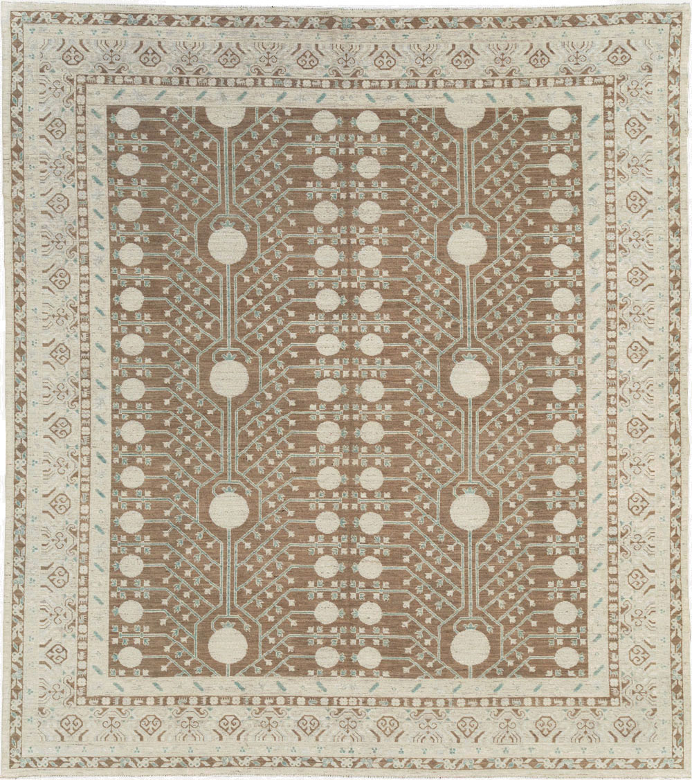 Modern East Turkestan Khotan Large Room Size Carpet, No.30934 - Gss