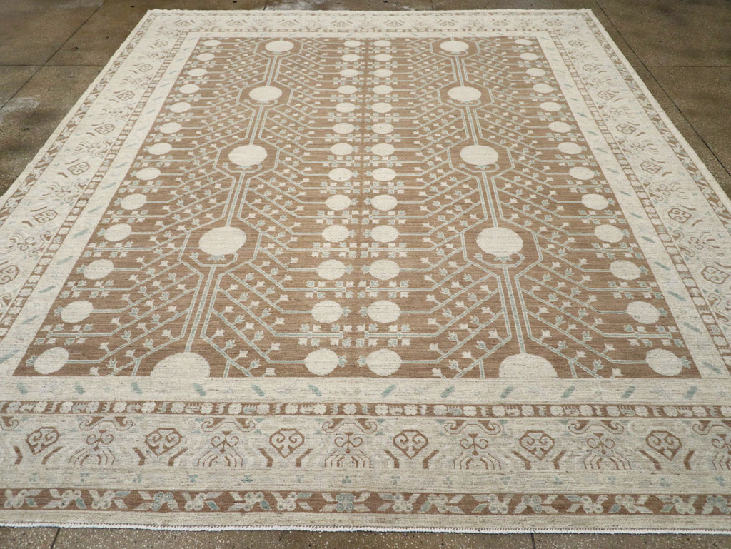 Modern East Turkestan Khotan Large Room Size Carpet, No.30934 - Gss