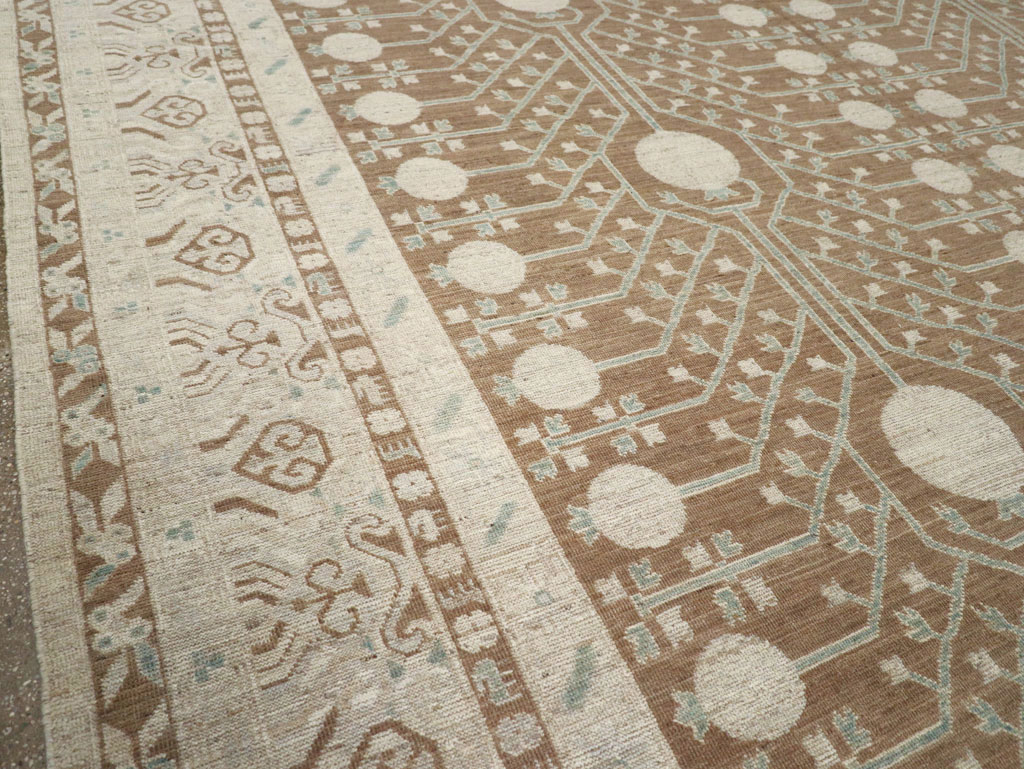Modern East Turkestan Khotan Large Room Size Carpet, No.30934 - Gss
