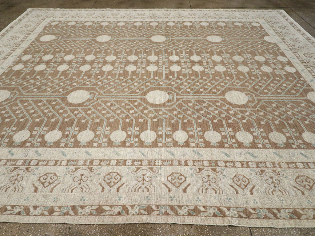 Modern East Turkestan Khotan Large Room Size Carpet, No.30934 - Gss