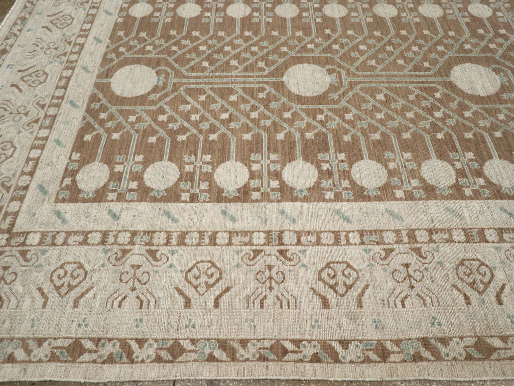 Modern East Turkestan Khotan Large Room Size Carpet, No.30934 - Gss