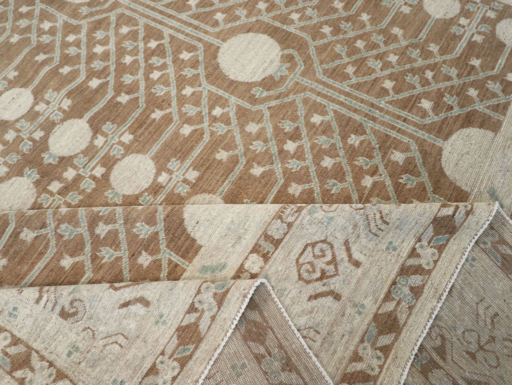 Modern East Turkestan Khotan Large Room Size Carpet, No.30934 - Gss