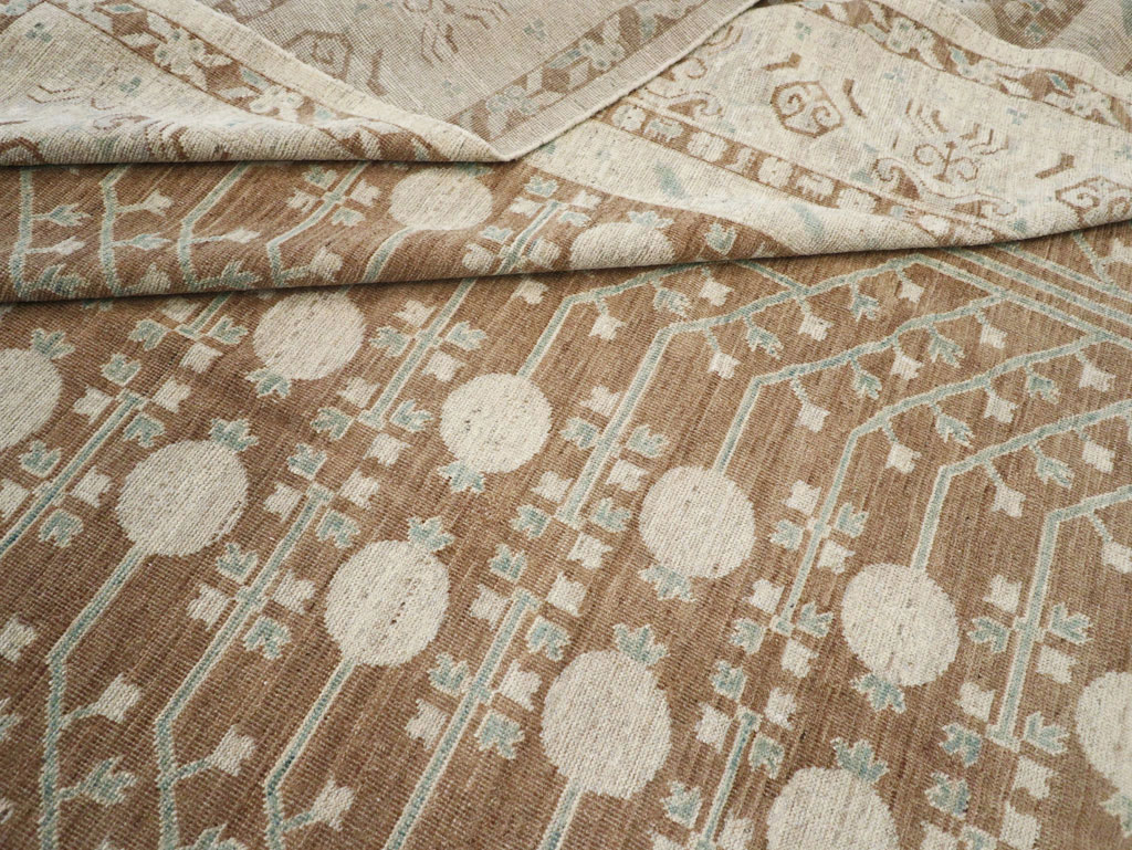 Modern East Turkestan Khotan Large Room Size Carpet, No.30934 - Gss