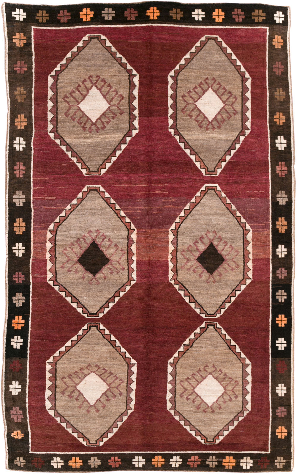 Vintage Turkish Anatolian Accent Carpet, No.30937 - Gss
