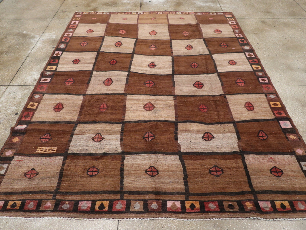 Vintage Turkish Anatolian Tribal Room Size Carpet, No.30938 - Gss