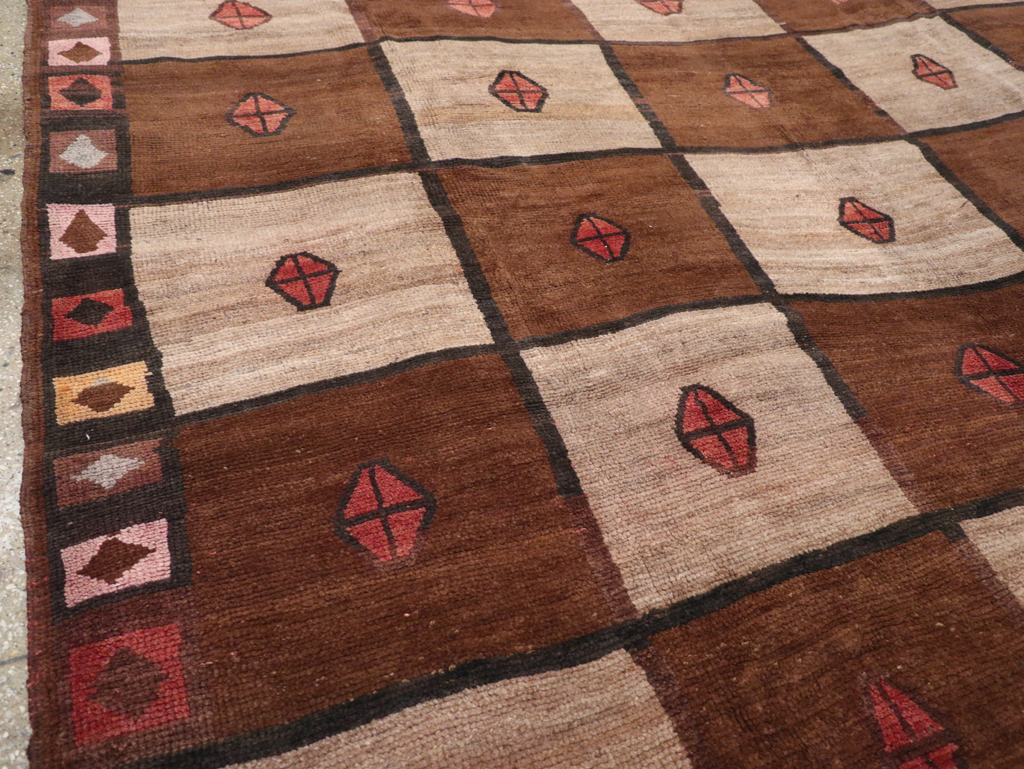 Vintage Turkish Anatolian Tribal Room Size Carpet, No.30938 - Gss