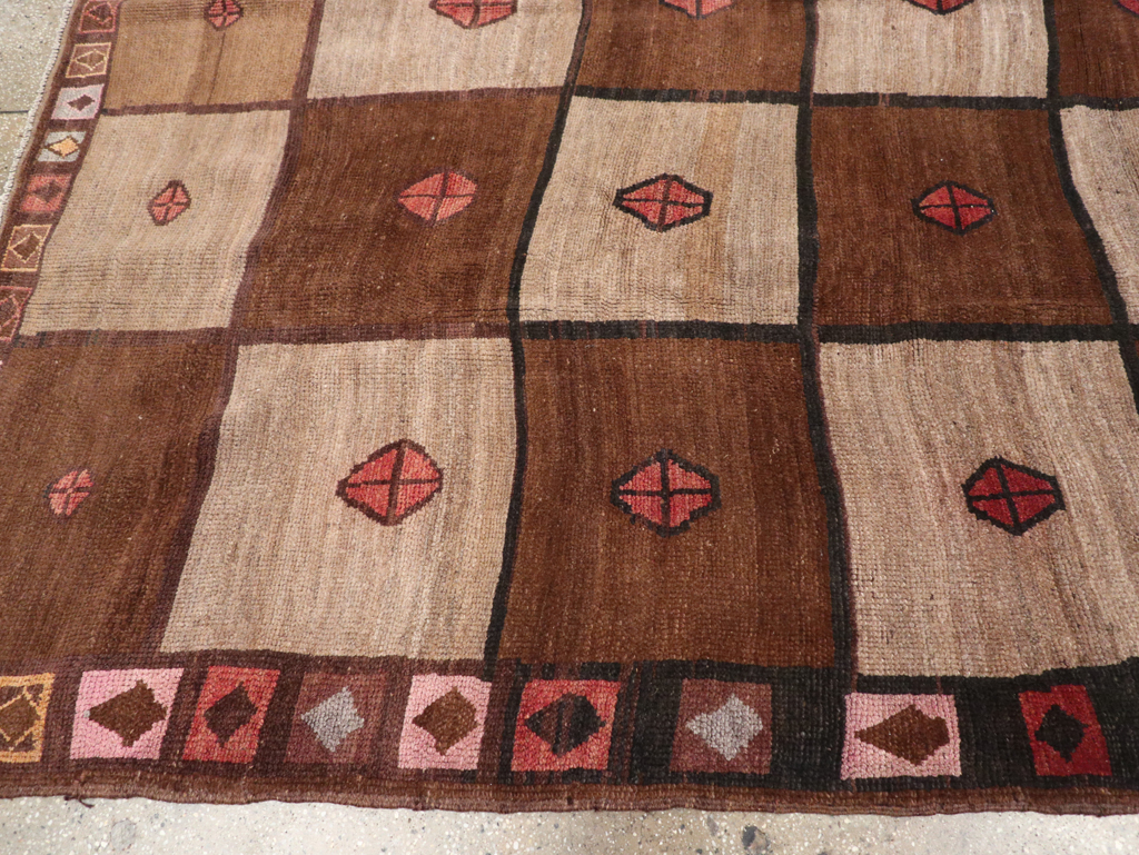 Vintage Turkish Anatolian Tribal Room Size Carpet, No.30938 - Gss