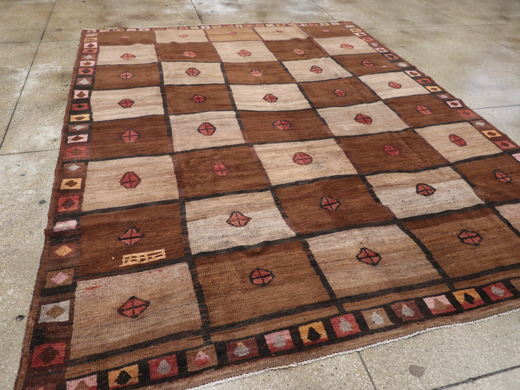 Vintage Turkish Anatolian Tribal Room Size Carpet, No.30938 - Gss