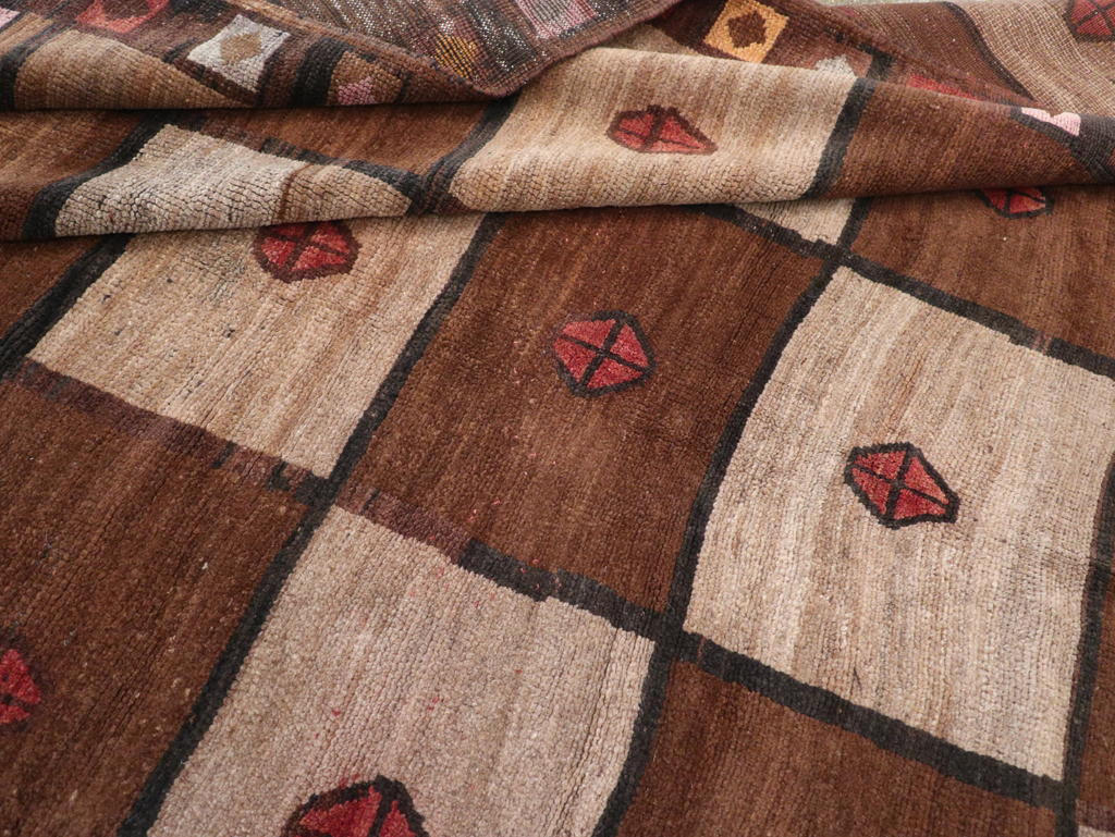 Vintage Turkish Anatolian Tribal Room Size Carpet, No.30938 - Gss