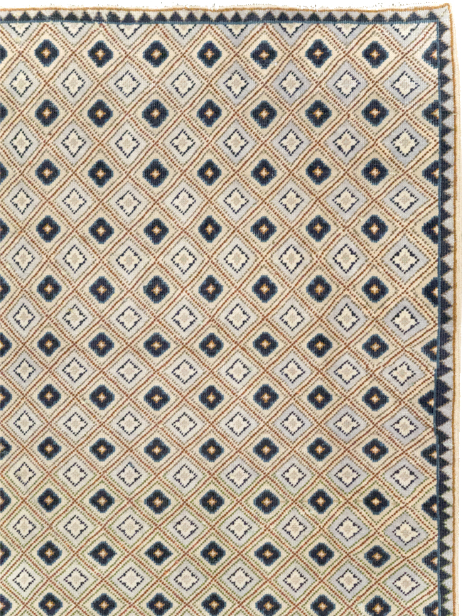 Vintage Persian Kashan Accent Rug (Pair: 1 of 2), No.30945 - Gss