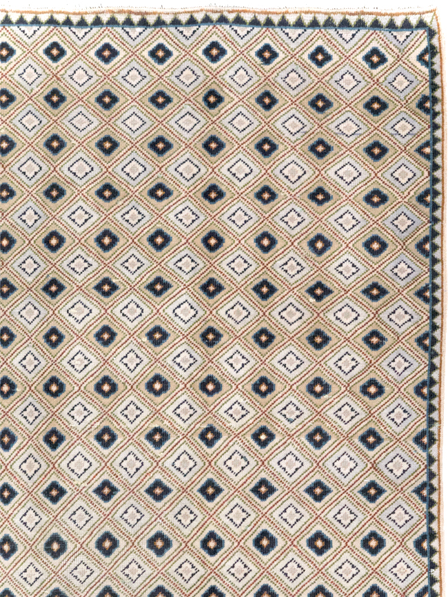 Vintage Persian Kashan Accent Rug (Pair: 1 of 2), No.30945 - Gss