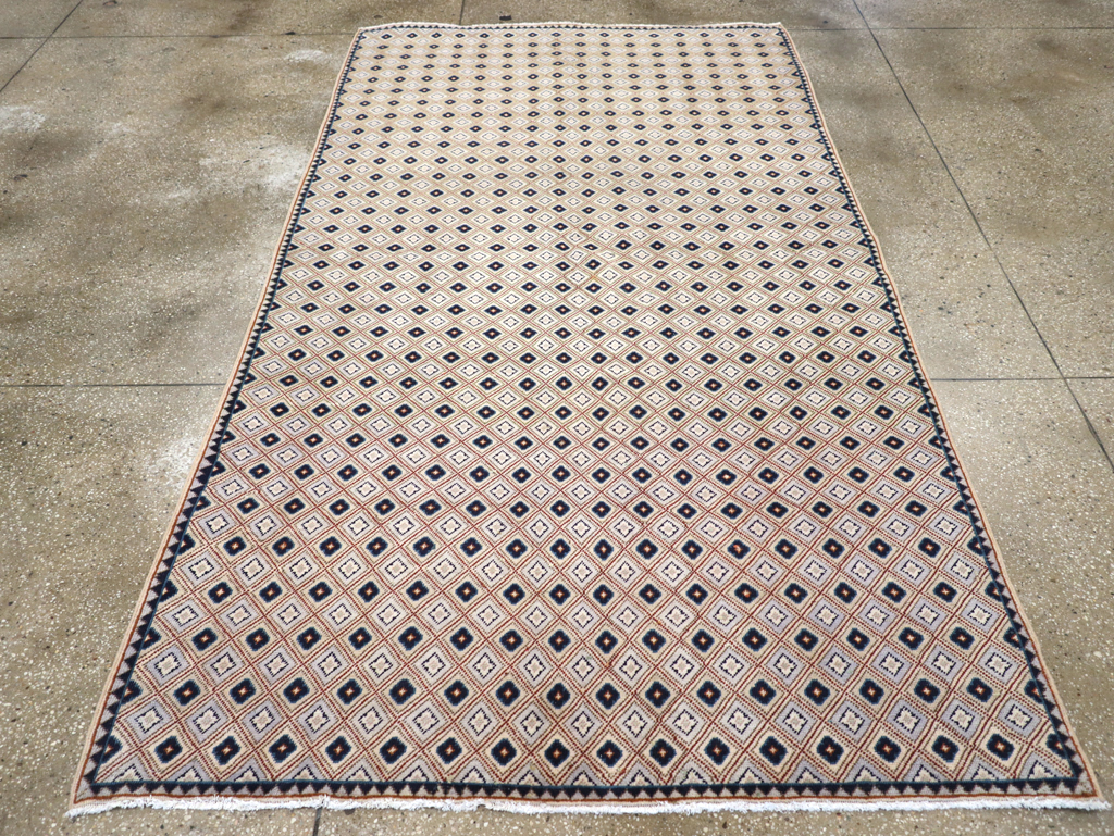 Vintage Persian Kashan Accent Rug (Pair: 1 of 2), No.30945 - Gss