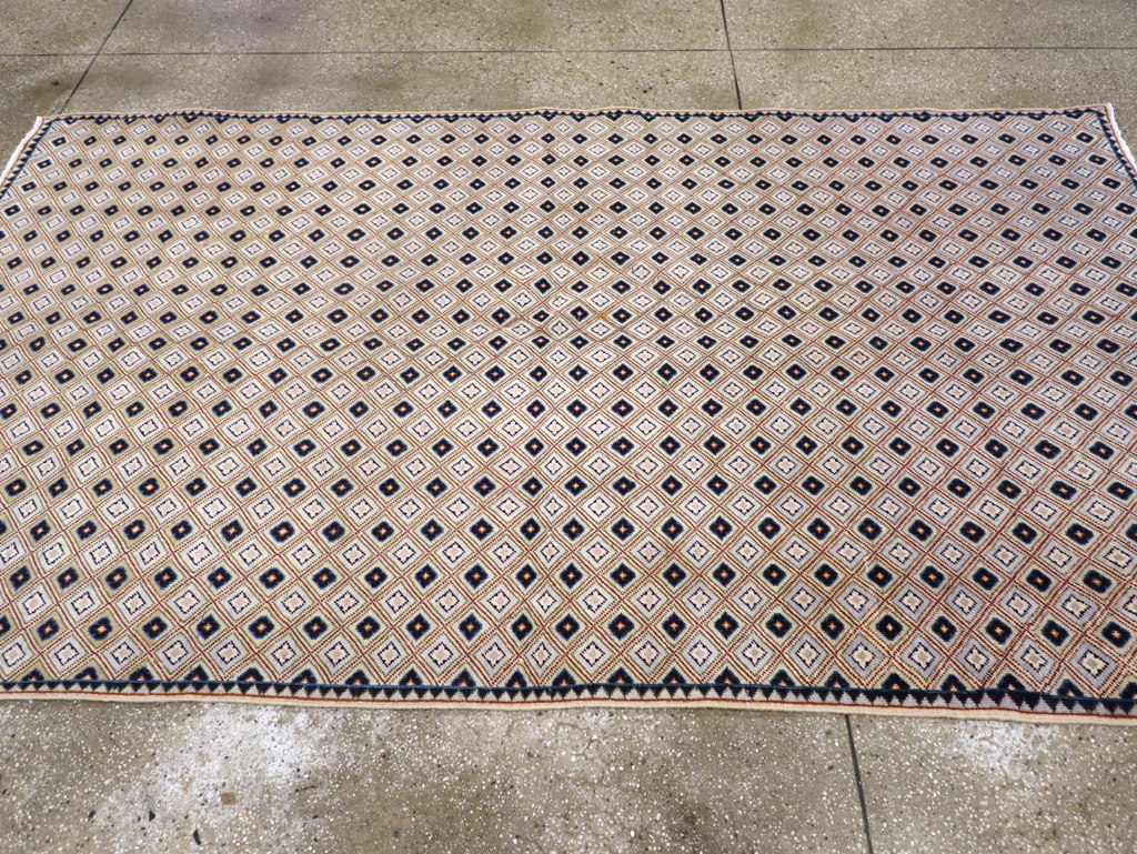 Vintage Persian Kashan Accent Rug (Pair: 1 of 2), No.30945 - Gss